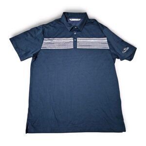 Travis Mathews XL Polo Golf Shirt Blue Haymaker Colorado Pima Sustainable